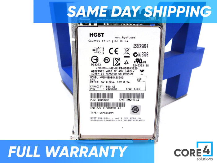 EMC 005050800 EMC 800GB 2.5 VNX SSD