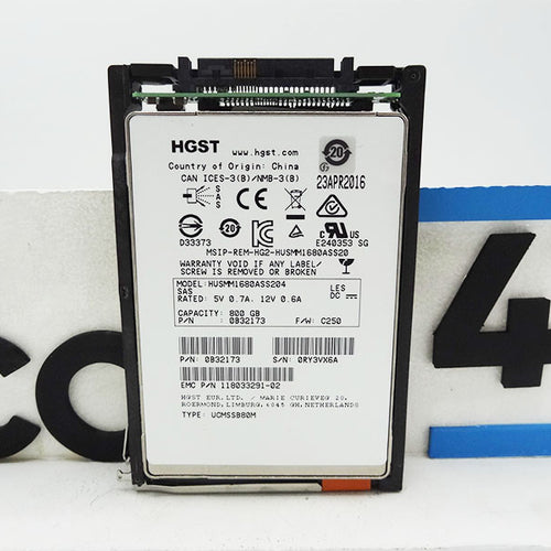 EMC 005051591 EMC UNITY 800GB SAS SSD D3-2S12FX-800
