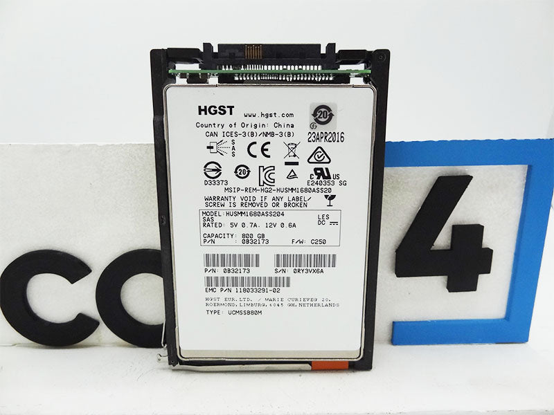 EMC 005051591 EMC UNITY 800GB SAS SSD D3-2S12FX-800