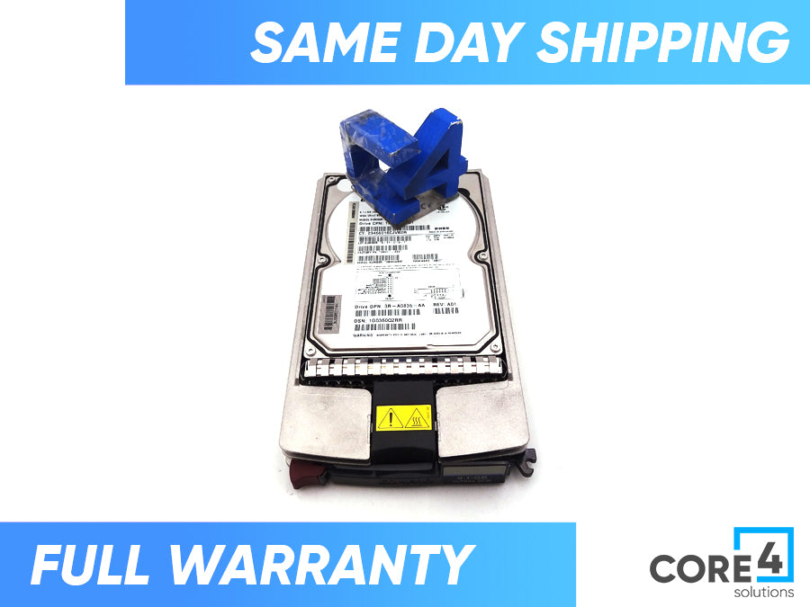 HP 123065-B22 9.1GB 7200RPM 80PIN ULTRA-2 SCSI 3.5IN DRIVE