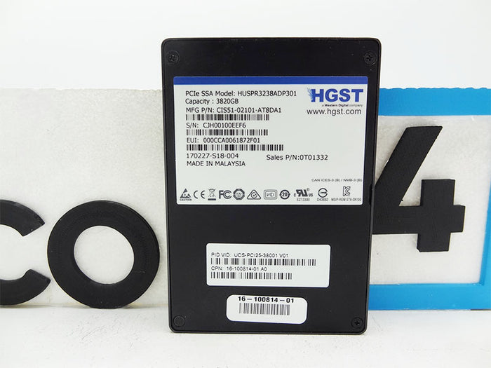 CISCO 16-100814-01 Cisco CIS51-02101-AT8DA1 16-100814-01 HUSPR3238ADP301 3820GB
