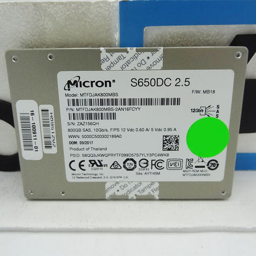 CISCO 16-100911-01 800gb 12gbps SAS SSD Micron MTFDJAK800MBS-2AN