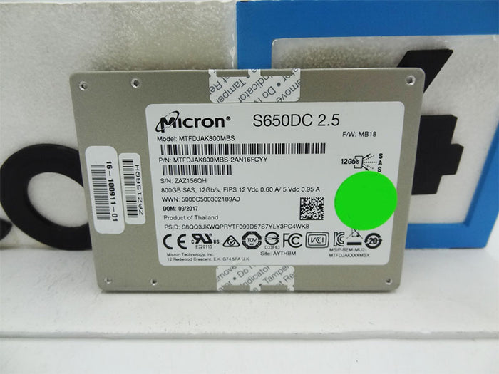 CISCO 16-100911-01 800gb 12gbps SAS SSD Micron MTFDJAK800MBS-2AN