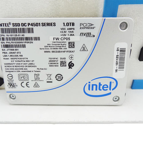 CISCO 16-101125-01 1tb Intel SSD DC P4510 SERIES SSDPE7KX010T7K
