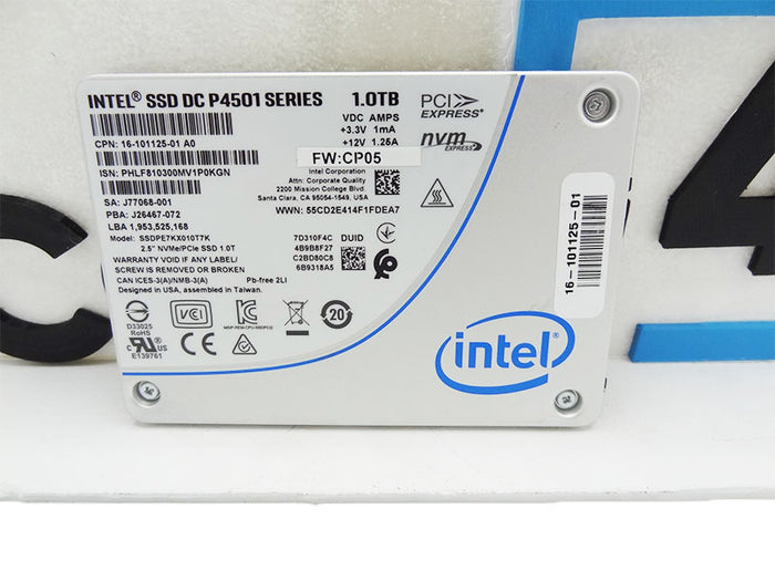 CISCO 16-101125-01 1tb Intel SSD DC P4510 SERIES SSDPE7KX010T7K