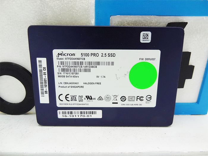 CISCO 16-101170-01 960GB 6gbps SATA SSD Micron MTFDDAK960TCB-1AR1