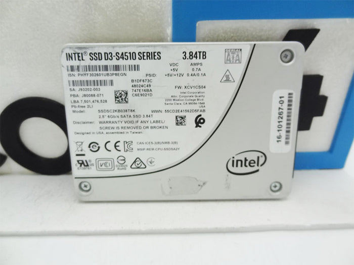 CISCO 16-101267-01 Cisco 16-101267-01 SSDSC2KB038T8 INTEL SSD D3-S4510 SERIES 3