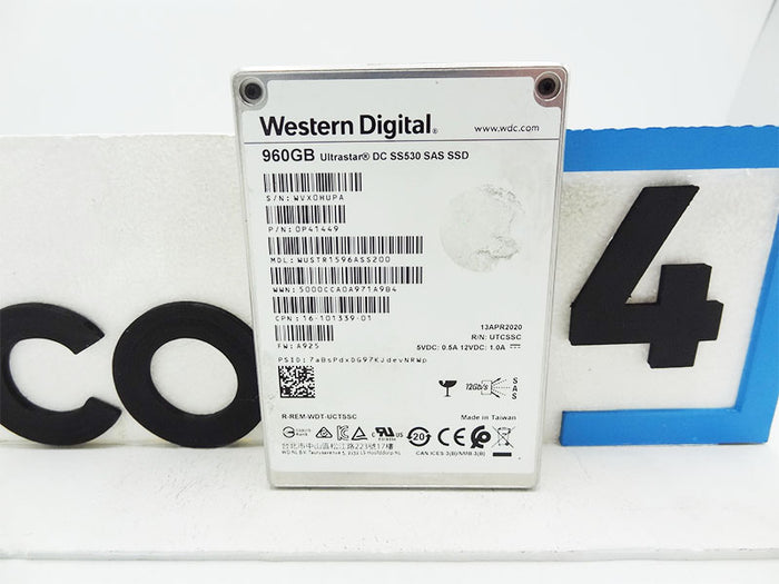 CISCO 16-101339-01 960gb WD Ultrastar DC SS530 SAS SSD 0P41449 WUSTR1596ASS200