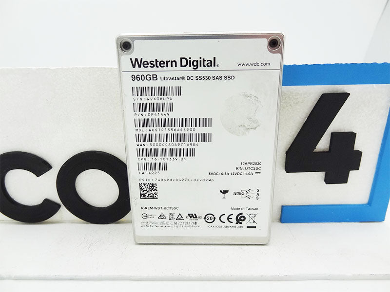 CISCO 16-101339-01 960gb WD Ultrastar DC SS530 SAS SSD 0P41449 WUSTR1596ASS200