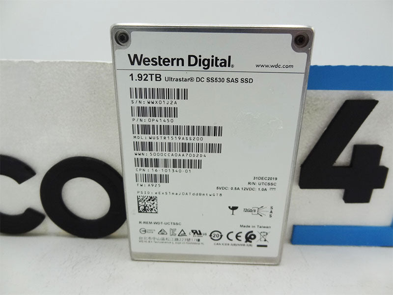 CISCO 16-101340-01 1.92TB 12gbps 2.5” SAS SSD Western Digital 1.92TB WUSTR1519A