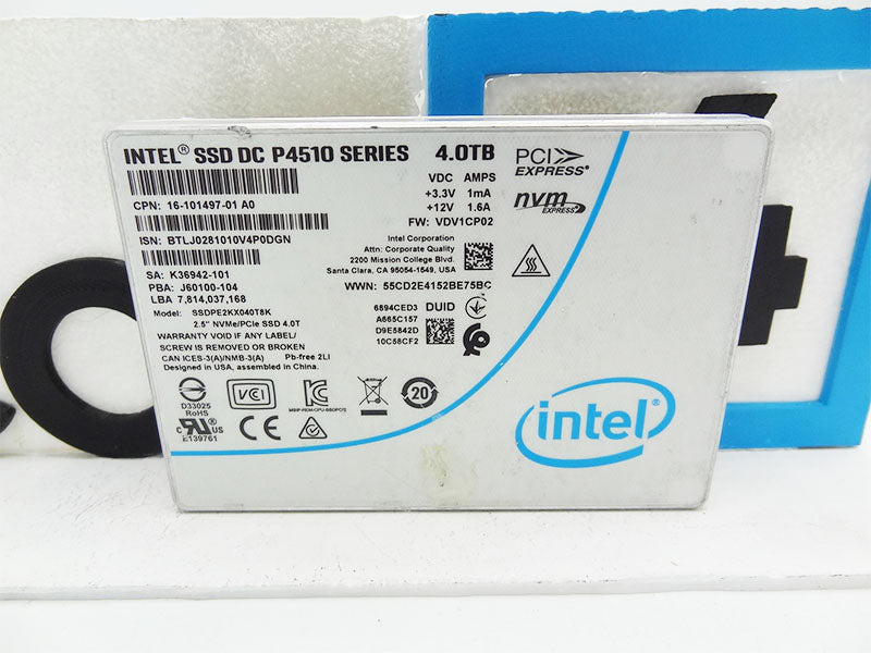 CISCO 16-101497-01 4tb Intel SSD DC P4510 SERIES 4TB Pcie 16-101497-01