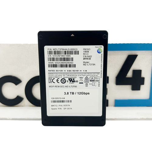 NETAPP MZ-ILT3T8A 3.84TB SAS 2.5 12GBPS PM1643 SSD