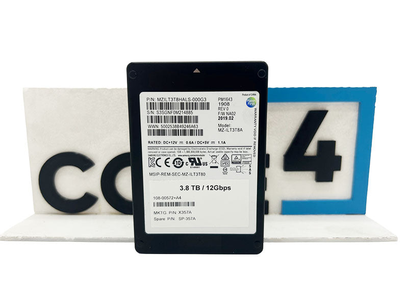 NETAPP MZ-ILT3T8A 3.84TB SAS 2.5 12GBPS PM1643 SSD