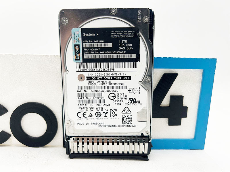 LENOVO 00AJ146 1.2TB 10K 6GBPS SAS 2.5 G3 HS HDD