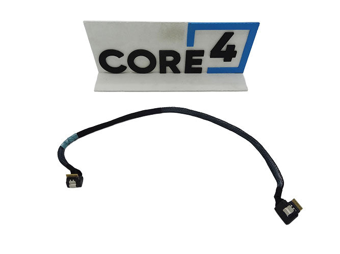 GIGABYTE 25CFM-400800-J4R Angled SFF-8654 4i Cable