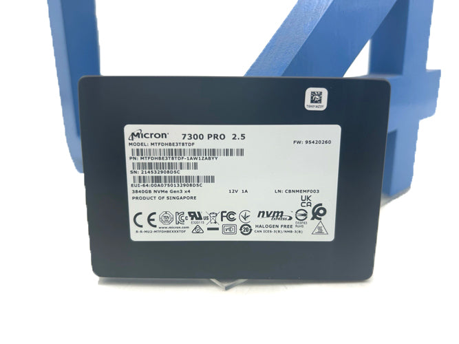 MICRON MTFDHBE3T8TDF-1AW1ZABYY 3.84TB U.2 7300 PRO 2.5 NVME SSD