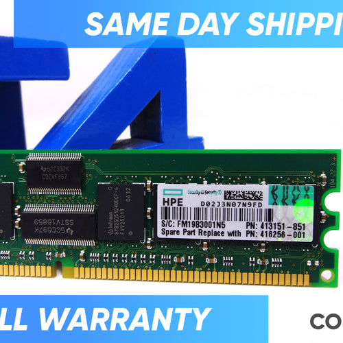 HP 416256-001 1GB PC2700 MEMORY MODULE