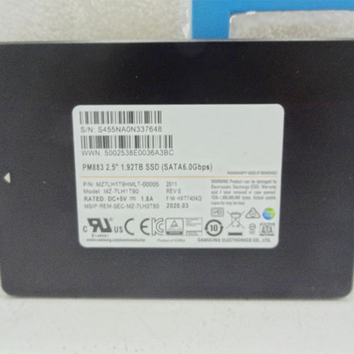 HP 470-0366-001 KANBAN SSDSLED FRU, 1920GB, PM883 HPE SATA SFF