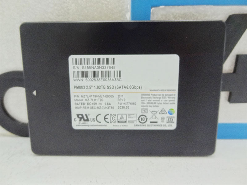 HP 470-0366-001 KANBAN SSDSLED FRU, 1920GB, PM883 HPE SATA SFF
