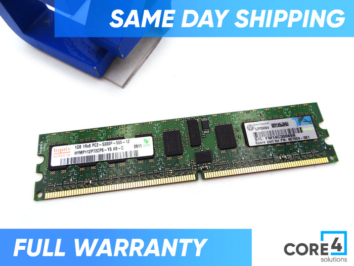 HP 487004-061 1GB PC2-5300 128M LP ROHS MEMORY