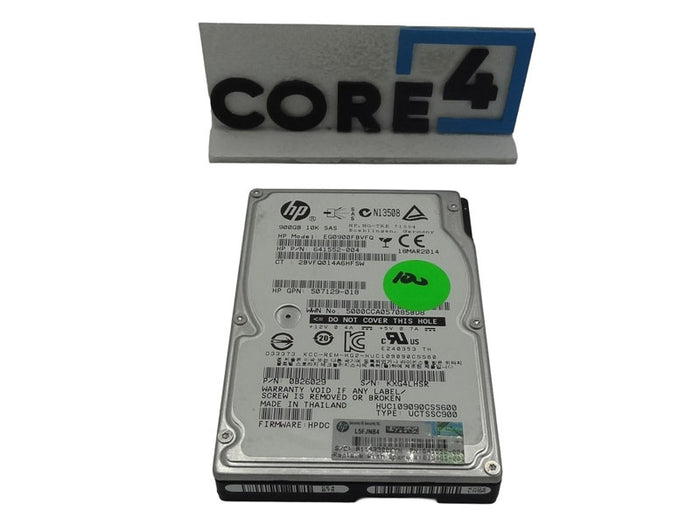 HP 507129-018 HP 900GB SAS 6G 10K SFF (2.5in) HDD