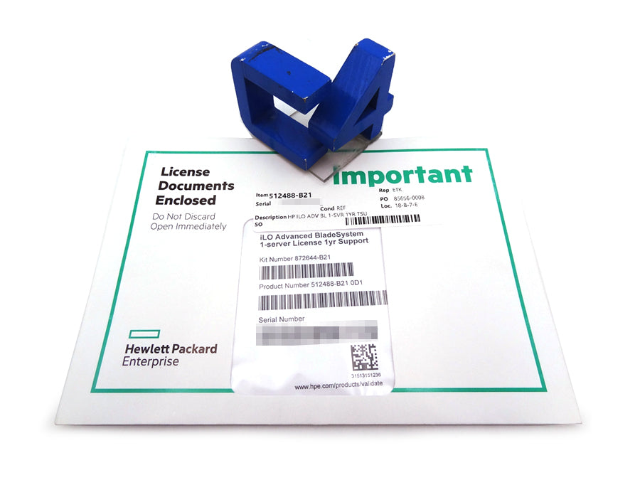 HP 512488-B21 ILO ADV BL 1-SVR 1YR TSU - 512523-021