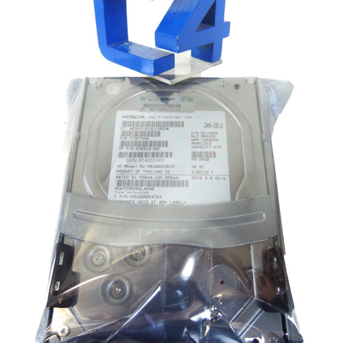 HP 508041-001 2TB 7200RPM 3.5INCH SATA-II MIDLINE HARD DISK DRIVE WITH TRAY FOR HP PROLIANT DL160 GENERATION 6