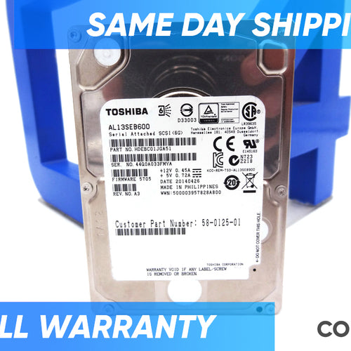 CISCO 58-0125-01 600GB 10K 6G SAS SFF HDD
