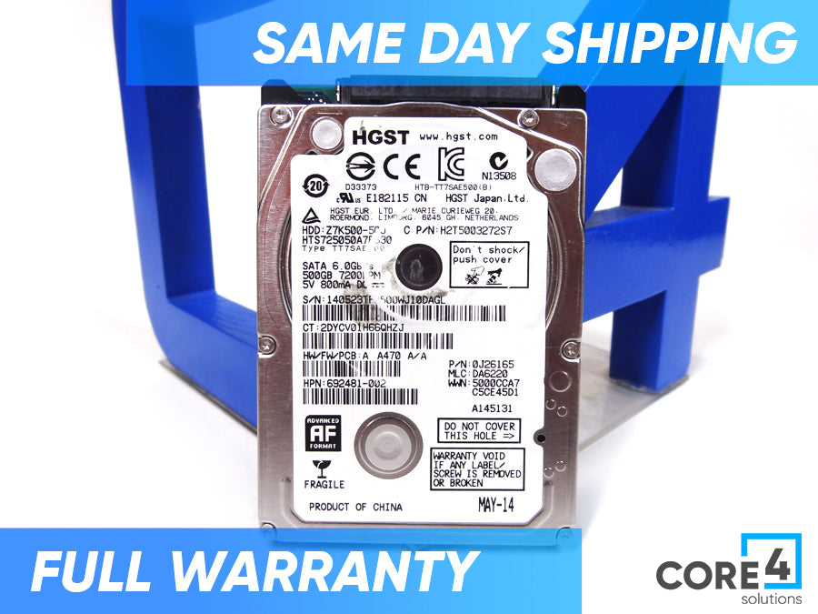 HP 692481-002 500GB 7MM SATA600 7.2K HDD