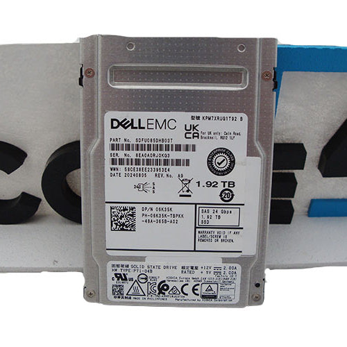 DELL 6K35K 1.92TB SAS 24G RI TLC 2.5 SSD KPM7XRUG1T92 (ME5)