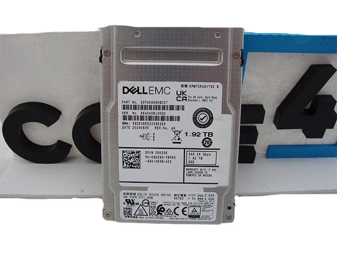 DELL 6K35K 1.92TB SAS 24G RI TLC 2.5 SSD KPM7XRUG1T92 (ME5)
