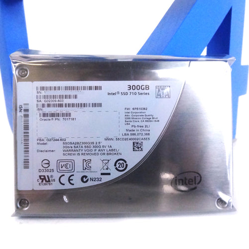 SUN 7017181 300GB Intel SSDSA2BZ300G3 Solid State Drive - 7017184