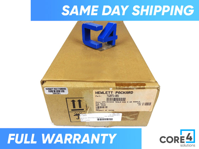 HP 712971-001 NVIDIA TESLA K20 5 GB MODULE *New Sealed* - C2J97AA
