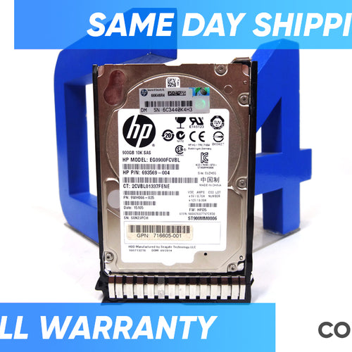 HP 716605-001 900GB 6G SAS 10K 2.5IN DP ENT GE