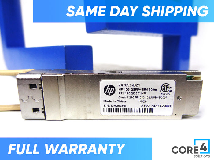 HP 748742-001 40GB QSFP+ MPO SR4 300M SFP - 747698-B21
