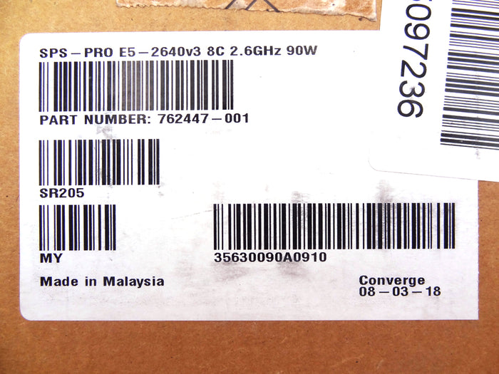 HP 762447-001 E5- 2640 V3 GEN9 CPU - SR205