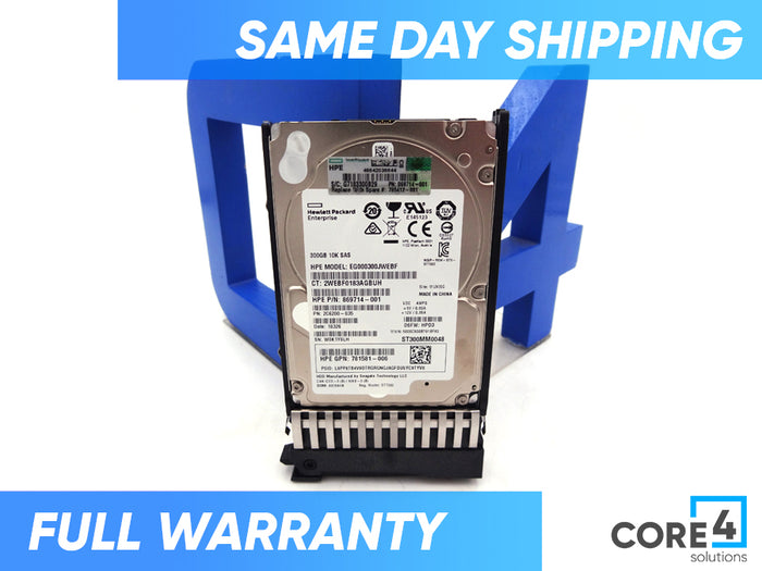 HP 785412-001 300GB SAS 12G 10K SFF - 785071-B21, 785087-001