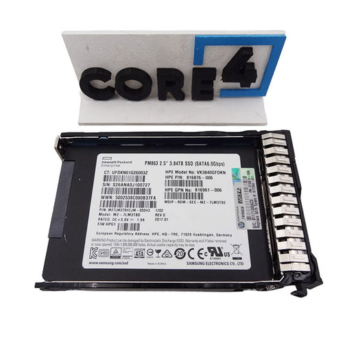 HP 816929-B21 HPE 3.84TB SATA 6G RI SFF SSD