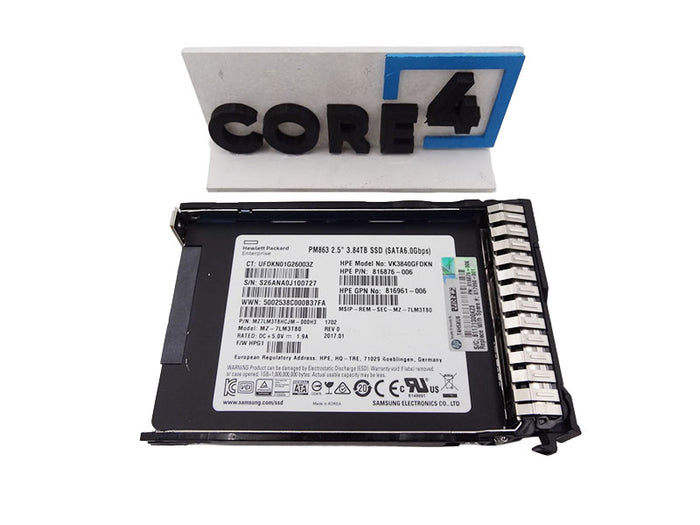 HP 816929-B21 HPE 3.84TB SATA 6G RI SFF SSD