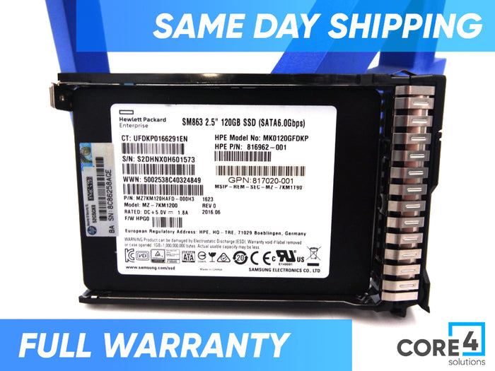 HP 817096-001 120GB SSD SATA 2.5 6G HD - 816965-B21