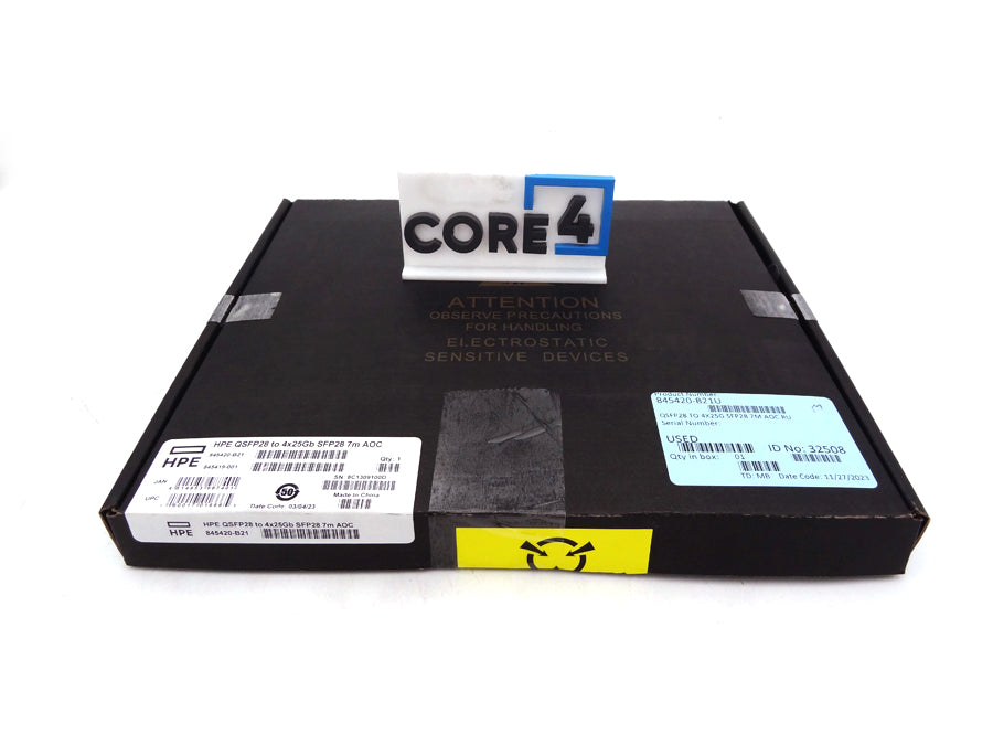 HP 845420-B21 HPE QSFP28 TO 4X25GB SFP28 7M ACTIVE