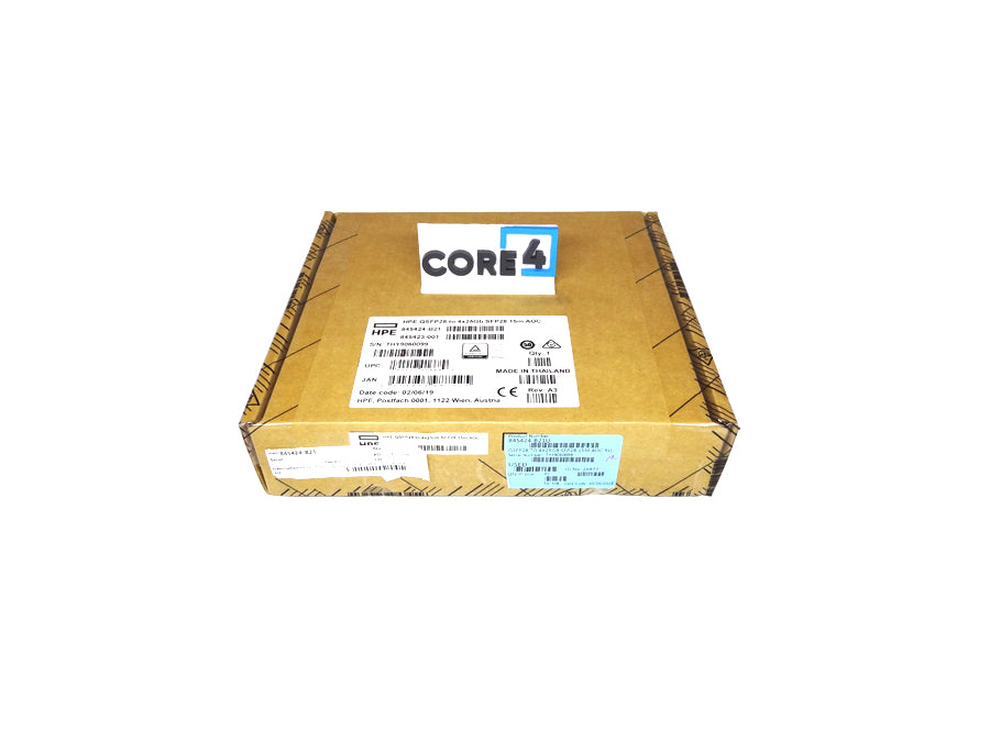 HP 845424-B21 HP QSFP28 TO 4x25Gb SFP28 15M ACTIVE OPTICAL CABLE