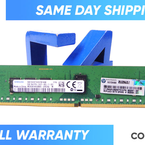 HP 852545-001 8GB (1X8GB) SINGLE RANK X8 DDR0 - 851353-B21