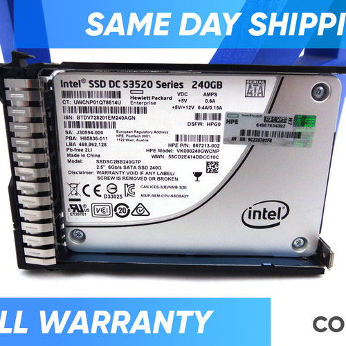 HP 869576-001 240GB SATA 6G RI SC SFF SSD - 869376-B21