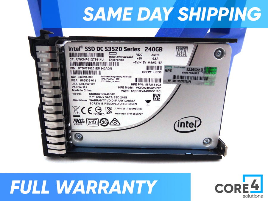 HP 869576-001 240GB SATA 6G RI SC SFF SSD - 869376-B21
