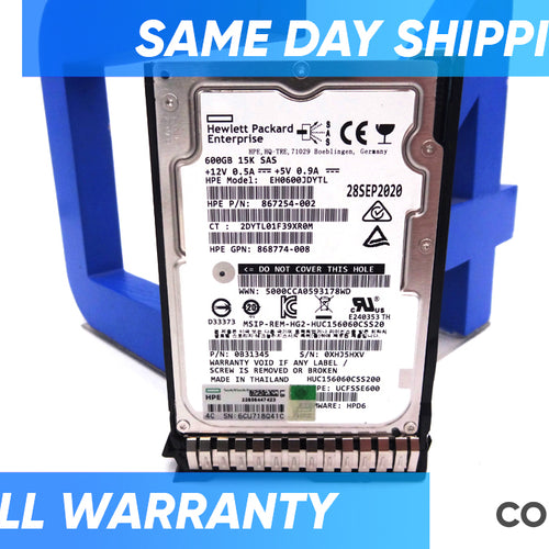 HP 870794-001 600GB SAS 12G 15K SFF - 870757-B21