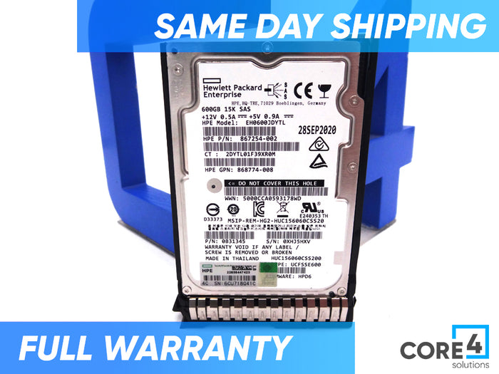 HP 870794-001 600GB SAS 12G 15K SFF - 870757-B21