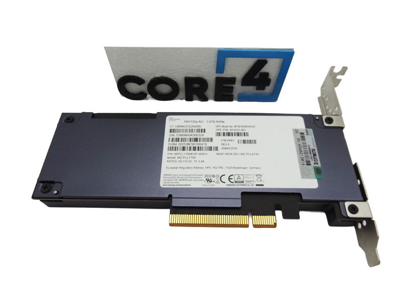 HP 877825-B21 HP 1.6TB PCIE X8 MU HH SSD CARD