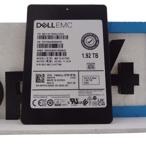 DELL 9F9Y6 1.92TB SSD SATA 2.5 6G RI TLC MZ7LH1T9HALTAD3  MZ-7LH1T9C