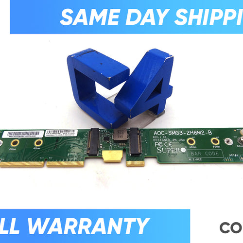 SUPERMICRO AOC-SMG3-2H8M2-B 2x NVMe M.2 PCIe 3.0 RISER